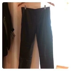 Bebe Black leather pants size 6